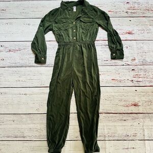 Justice Dark Green Jumpsuit! Size 12